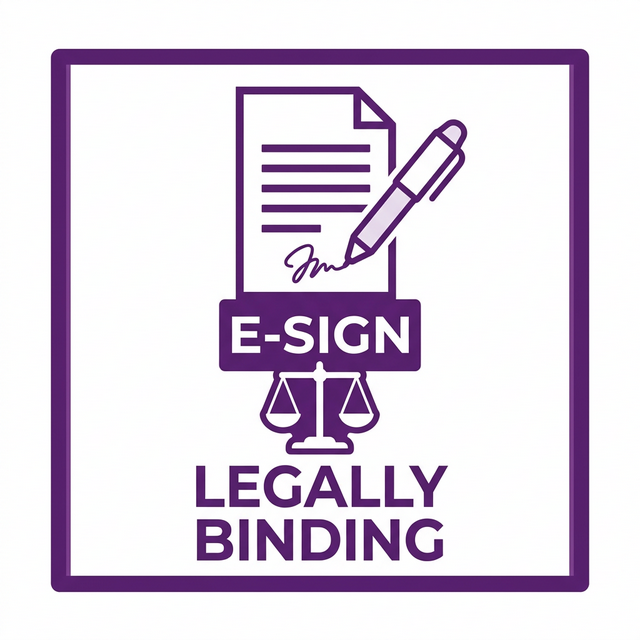 E-Sign Legally Binding Badge