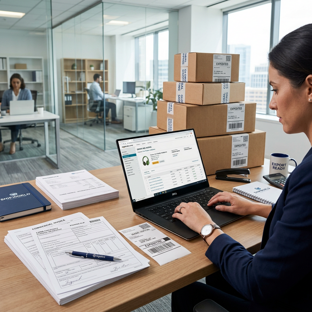 E-commerce export documentation PDF processing